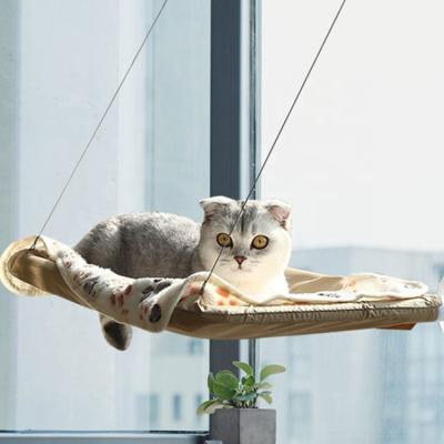 China Breathable Cat Hammock With Silicone Sucker Cat Seat Window Mounted Cat Bed for sale