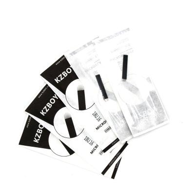 China Disposable Thinnest Manual Blades 0.16mm 18U Microblades For Eyebrow Tattoo Permanent Makeup U Microblading Needles for sale