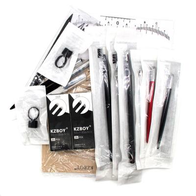 China Microblading Schools and Academies Private Label Permanent Makeup Forming Starter Eyebrow Skin Grip Pen Embroidery Full Box Set Microblading Kit For Academy for sale