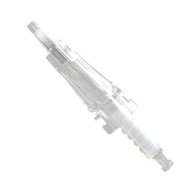 China 2022 Sterile Factory Popular Transparent Shell Cartridge Needle Best For Body Tattoo Art PMU Cartridge SMP Tattoo Needle Yellow Color for sale