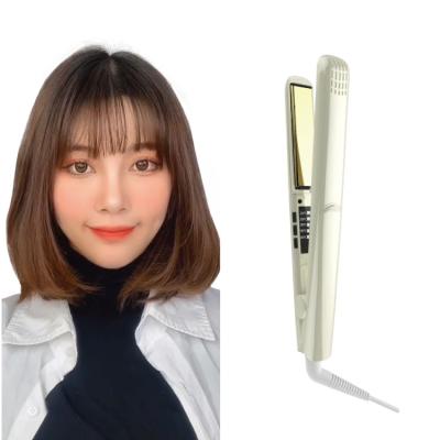 China Hotel Chiou Professional LCD Display Hair Styler Fast Heating Ceramic Flat Iron Hair Straightener for sale