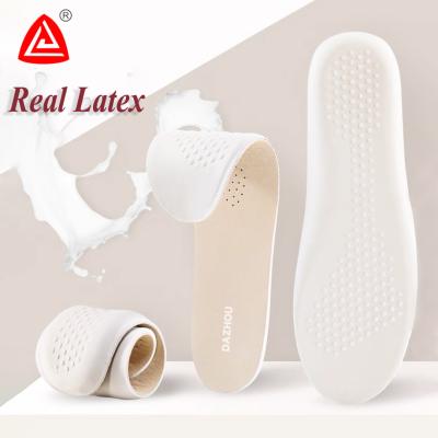 China DZ Plantillas Real Latex Comfortable Soft Running Insoles Wholesale Comfortable Ambient Memory Latex Soft For Shoes Insole for sale