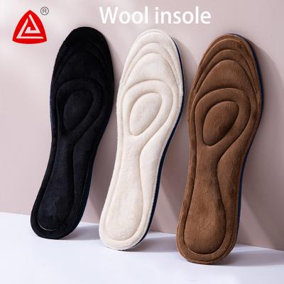 China Warm Shoes DZ Tabanlik Insoles With Velvet And Sweat Absorption Thicker Sheep Wool Insole For Winter Insoles For Shoes for sale