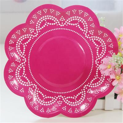 China Latest Version Disposable Unicorn Paper Plate Disposable Tableware For Home for sale