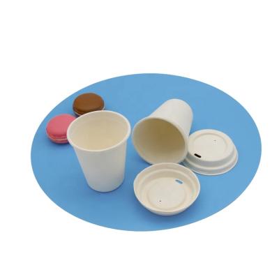 China Top Selling Biodegradable Biodegradable Sugar Cane Bagasse Customized Disposable Cup With Lid Custom With Good Quality for sale