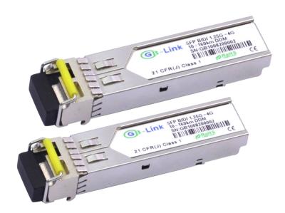 China Compatible HP SFP BIDI Optical Transceiver Module Single mode 1.25G 80KM for sale