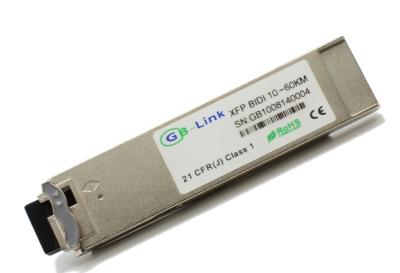 China Transmisor-receptor óptico 10Gb/s XFP los 60KM Cisco de BIDI compatible en venta