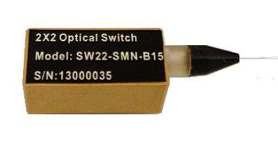 China ISO Certificate 2X2 Mechanical Fiber Optical Switch 27x12.6x8.2mm for sale