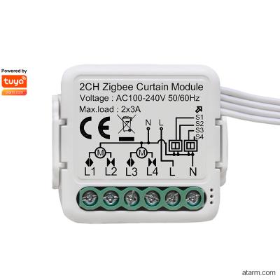 China PC - SMC-02Z Zigbee 2CH V0 Curtain Module for sale