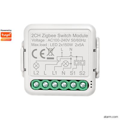 China PC - V0 SML-02Z Zigbee 2CH Switch Module for sale