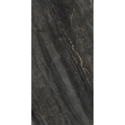 China Modern Tongli TM15E875S Foshan Ceramics 750x1500mm Glazed Black Porcelain Tiles For Floor And Wall for sale