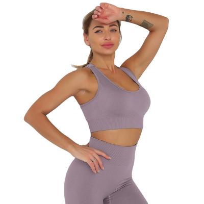 China Custom Active Logo Women Yoga Bra Top Breathable Fitness Wear Private Label Sports Bra Gym Yoga Bras for sale