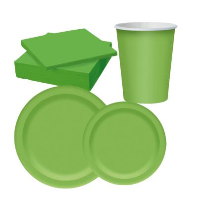 China Decoration Modern Disposable Biodegradable Table Party Supplies Field Picnic Tableware for sale