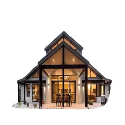 China Customized light steel villa modern three stories house exquisite shape luxury light steel prefab reasonable layout for sale