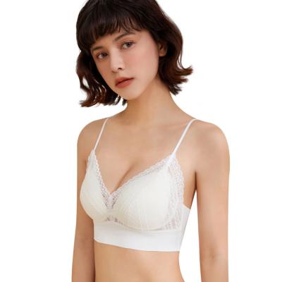 China Hot Sale Antibacterial Side Closure Child Underwear Girl Seamless Wireless Training Bra Sports Bras Kids Girls for sale