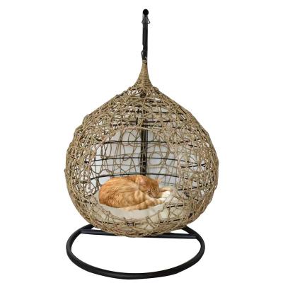 China Strong Swing Seat Outdoor Vegetable Furniture Plankton Egg Chair Steel Pet Swing Hanging Chair for sale