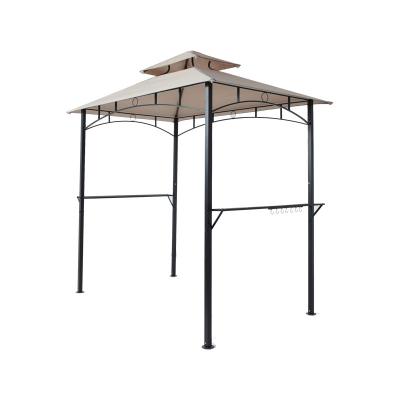 China Durable Outdoor Metal BBQ Grill Gazebo Tent Gazebo Roof Canopy Double Part for sale