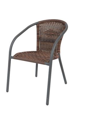 China Handcraft Large Size Outdoor Alu Rattan Wicker Patio Chair for sale