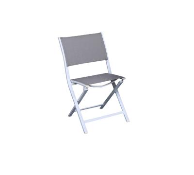 China Weather Furniture Modern Design Fabric Outdoor Metal All Weather Outdoor Furniture Easy Clean Folding Bistro Chairs for sale