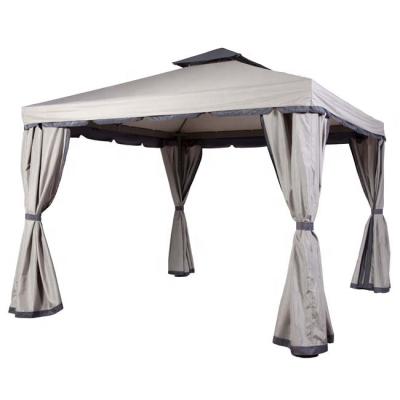 China Handcraft Aluminum Frame Outdoor Shade Funiture Polyester PA Coated Roma Gazebo Awning for sale