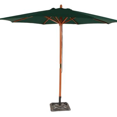 China Shade 3m Outdoor Patio Garden Parasol Sun Beach Umbrella Wooden Canopy Sunshade Canopy For Backyard for sale