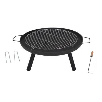 China Hot Selling Metal Adjustable Height Outdoor Garden Furniture BBQ Grills Firepits for sale