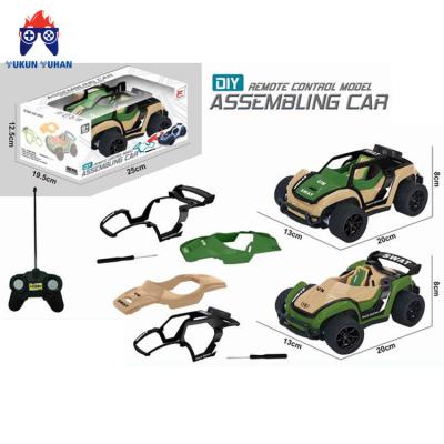 China China Manufacture Replaceable RC Model Car Shell RC Vehicle Mini Assembling Remote Control Off-Road Toy for sale