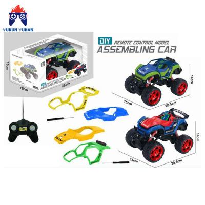 China RC Model Kid Educational Toys Take Down Car 4WD Remote Control Off-Road Vehicles Assembly Toy for sale