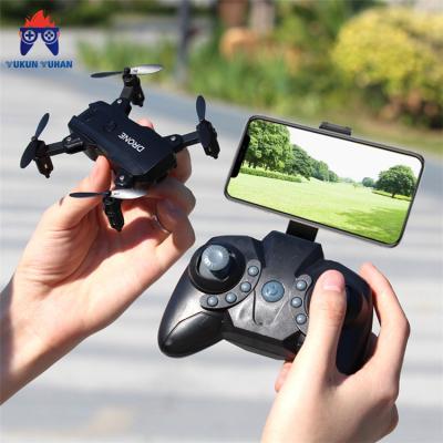 China With Camera Factory Direct Sale LED Color Light Mini Foldable 2.4G Rc Drone Quadcopter With 4K Hd Camera for sale