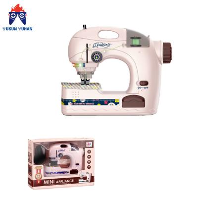 China 2022 New Blink Boys and Girls Home Light Music Sewing Machine Furniture Household Electric Light Simulated Electric Sewing Mac Small for sale