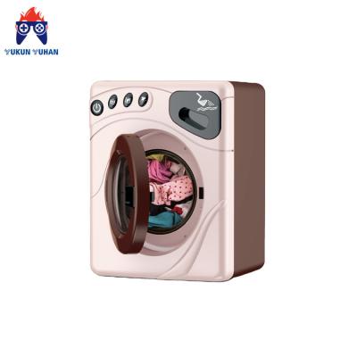 China 2022 hot selling children's simulated electric toys flashing, lights, music, mini washing machines, furniture toys for sale