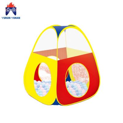 China Toy Factory wholesale soft foldable portable soft cloth Russian boys and girls play children with channel tents for sale