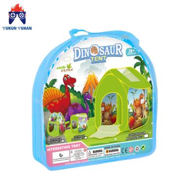 China 2022 New Hot Selling Wholesale Children's Folding Soft Toy Amazon Factory Cartoon Simulation Dinosaur House Boy Girl Tent for sale