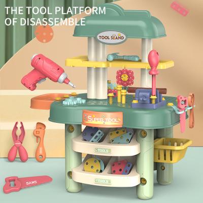 China Eco-Friendly Non-Toxic Kids Disassembly Tool Table Kitchen Disassembly Doll Soft Housing Building Block Set Other Pretend Games And Kindergartens for sale