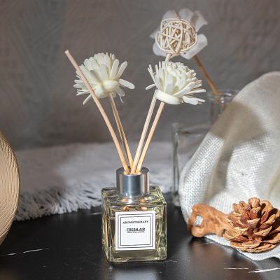 China Handmade Aroma Stocked Reed Diffuser Flower/Rattan Designs Reed Diffuser Flower Aroma Diffuser Porcelain Flower for sale