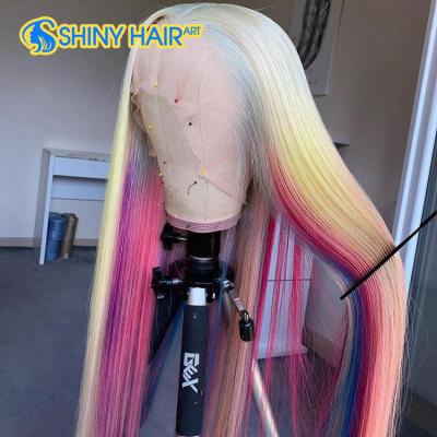 China Silky Straight 360 Wave Hair 100% Curly Wig For Black Women,Hd Transparent Full Lace Hair Straight Wig,Semi Human Wig Wholesale Lace Wig for sale