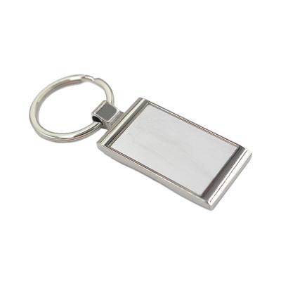 China Wholesale Custom Metal Logo Blank Sublimation Metal Keychain for sale