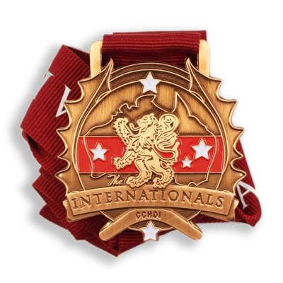 China Hot Sale America Sports Cheap Metal Fabrication Custom Marathon Medal for sale