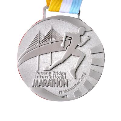 China America Factory First Gold Souvenir Marathon Medal Customized Running Champions Customize Sport Race Medal for sale