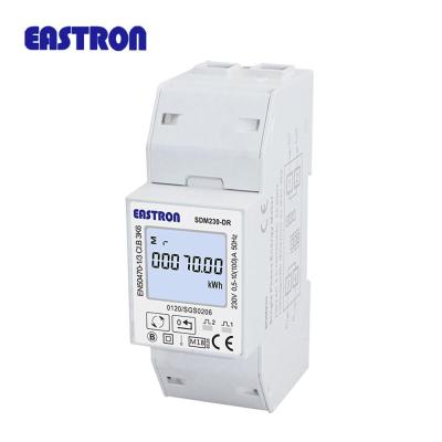 China MI SDM230DR Single Phase Din Rail Watt Meter Digital KWH Meter Pulse Output Adjustable Energy Meter SDM 230DR for sale