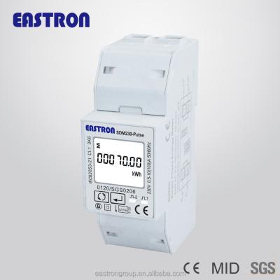 China SDM230 Pulse, Single Phase Din Rail Energy Meter, Bi-Directional Pulse Outputs 230V 100A MI SDM230Pulse for sale