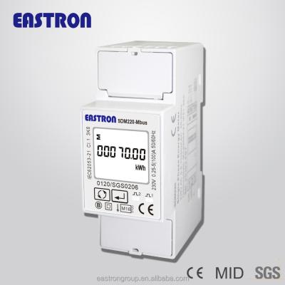 China SDM220MT Single Phase Din Rail Energy Meter 2 Tariff Meter RS485 Modbus RTU , MI SDM220MT for sale