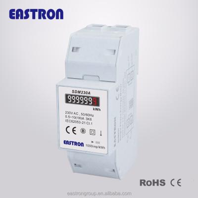 China SDM230A Single Phase Energy KWH Meter With Analog Counter Pulse Output SDM230A for sale