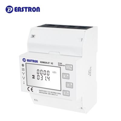 China EASTRON SDM630-2T Multifunctional Dual Source MI Meter SDM630-2T V2 Three Phase Din Rail for sale