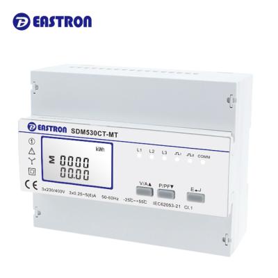 China Polycarbonate EASTRON SDM530CT-MT 1A/5A CT Connected Three Phase Modbus Communication Multi-tariff Power Analyzer for sale