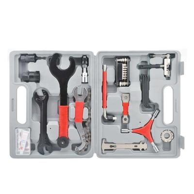 China DIY TOOLS Set of 19 Pieces Customized High Quality Professional Pitching Bicycle Bike Repair Flat Tool Kit for sale