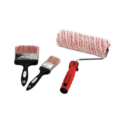 China High Quality Paint 3 Pcs Double Tool Wall Brush Roller Foam Sponge Decoration Set Large Color Tools for sale