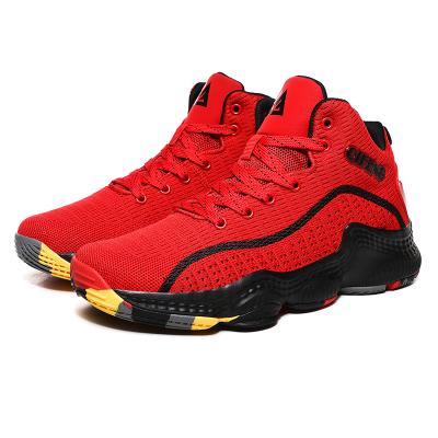 China Fashion Men Sports Cheap Rubber Sole Anti-skid Comfortable Basketball Shoes\New Designs Comfortable\Breathable For Boys for sale