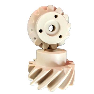 China Garment shops custom pa66 pa66 double spur gear nylon plastic cnc machining parts for sale