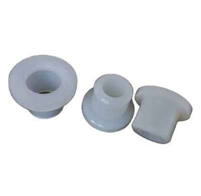 China Industrial equipment various sizes pa6 flanges custom nylon plastic shaft bushing bushings pom bush plastic china custom nylon bushings for sale